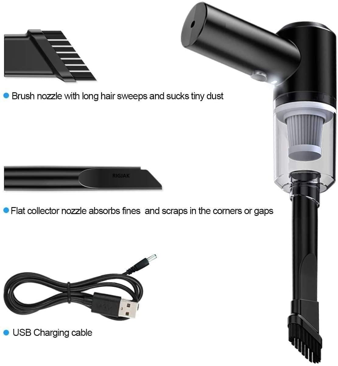 2-in-1 Portable Air Duster & Wireless Vacuum Cleaner – Compact, Rechargeable Mini Blower & Suction Tool
