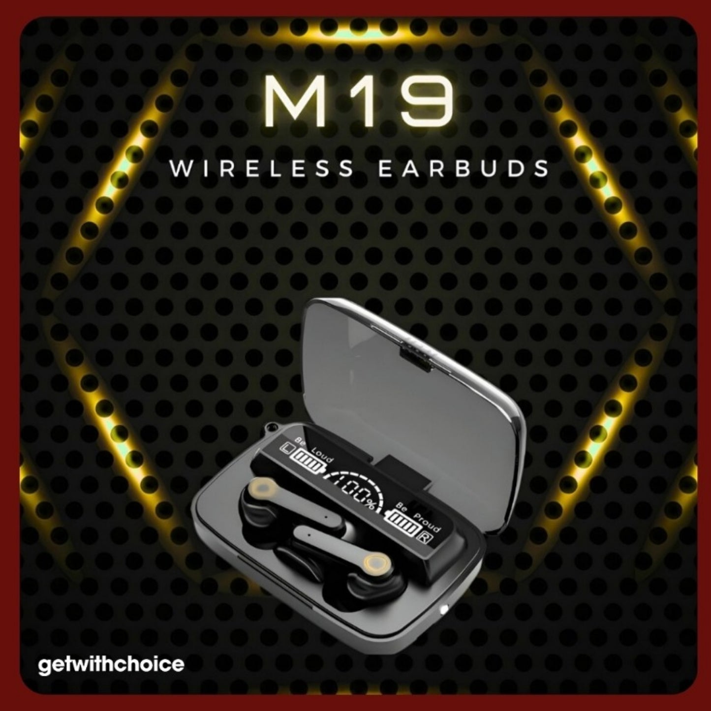 M19 TWS, Truly Wireless Earbud with LED Display & Dedicated Torch, Built-in Mic with Deep Bass