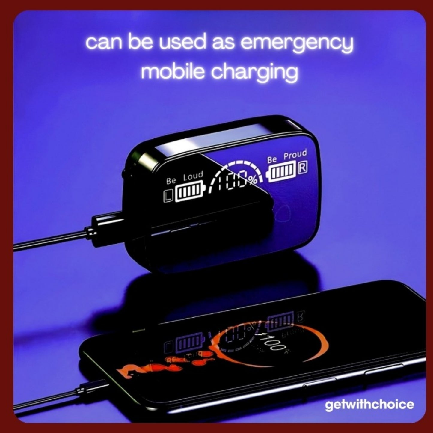 M19 TWS, Truly Wireless Earbud with LED Display & Dedicated Torch, Built-in Mic with Deep Bass