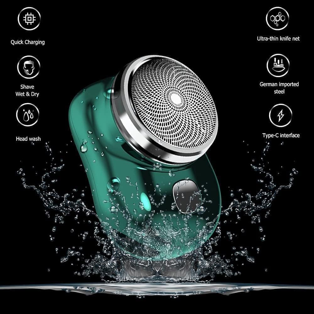 USB Rechargeable Mini Electric Shaver | Portable Beard & Facial Hair Trimmer | Travel-Friendly Pocket Razor for Men & Women.