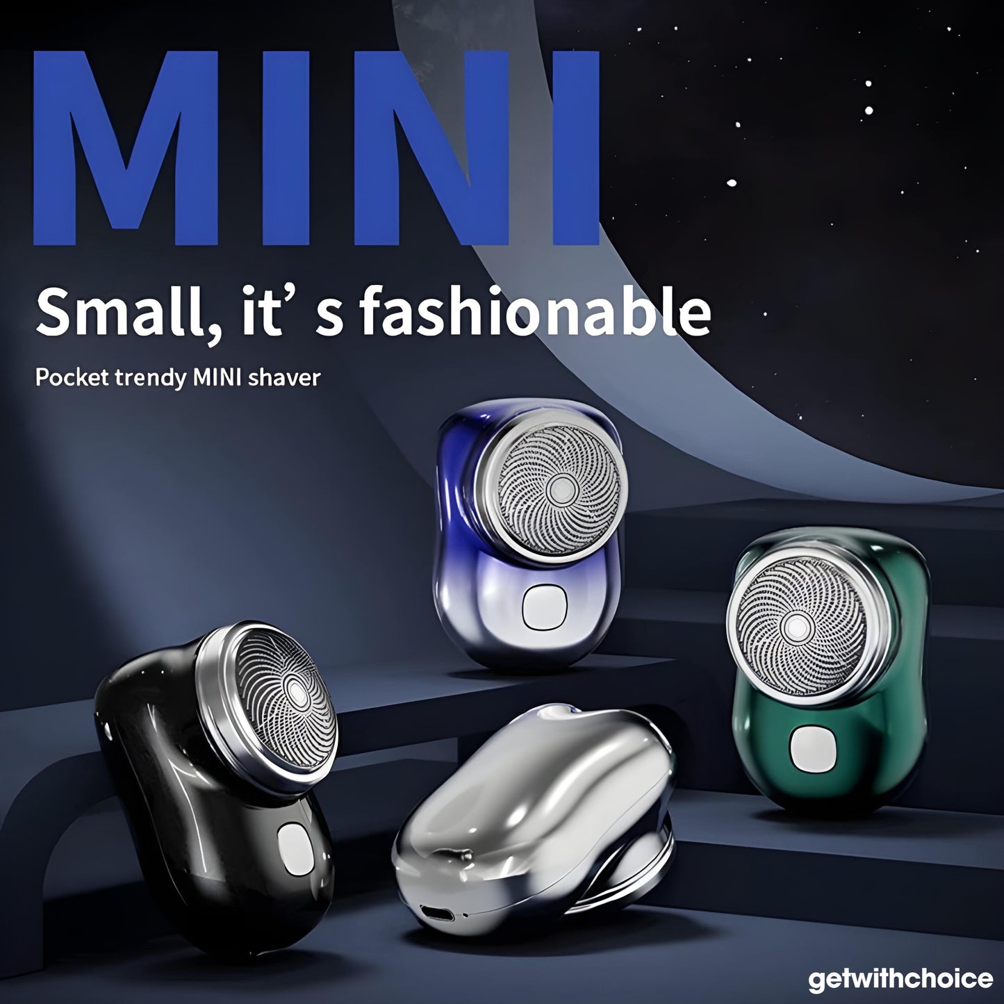 USB Rechargeable Mini Electric Shaver | Portable Beard & Facial Hair Trimmer | Travel-Friendly Pocket Razor for Men & Women.