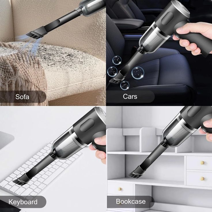 2-in-1 Portable Air Duster & Wireless Vacuum Cleaner – Compact, Rechargeable Mini Blower & Suction Tool