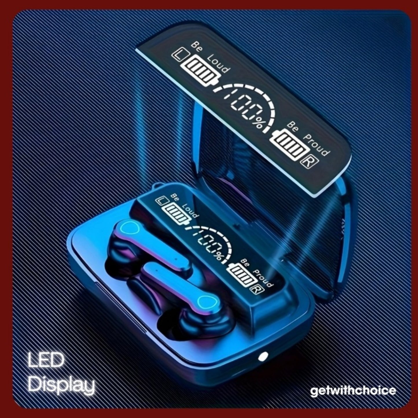 M19 TWS, Truly Wireless Earbud with LED Display & Dedicated Torch, Built-in Mic with Deep Bass