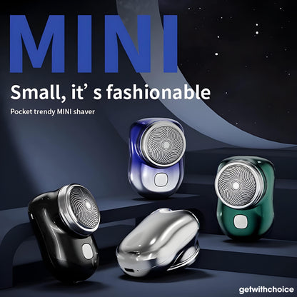 USB Rechargeable Mini Electric Shaver | Portable Beard & Facial Hair Trimmer | Travel-Friendly Pocket Razor for Men & Women.