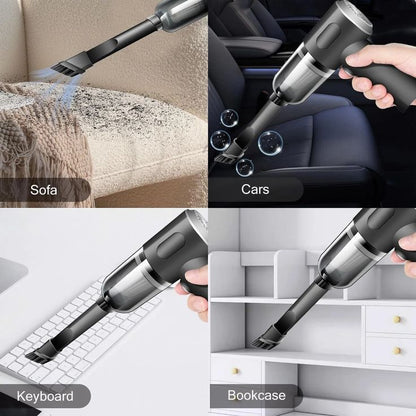 2-in-1 Portable Air Duster & Wireless Vacuum Cleaner – Compact, Rechargeable Mini Blower & Suction Tool
