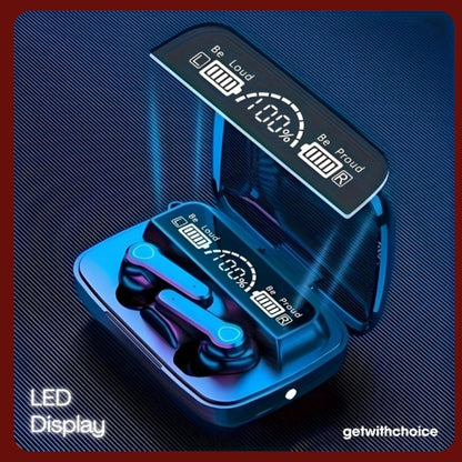 M19 TWS, Truly Wireless Earbud with LED Display & Dedicated Torch, Built-in Mic with Deep Bass